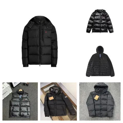 Polo Ralph Lauren Black Puffer Jacket Collection