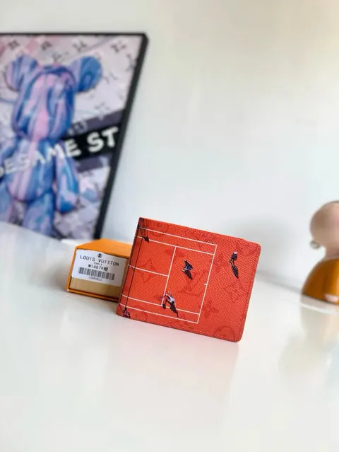 Louis Vuitton Tennis Court Print Card Holder