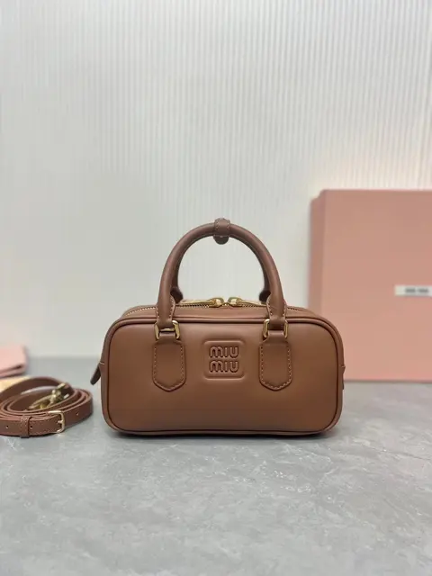 Miu Miu Brown Leather Mini Bag