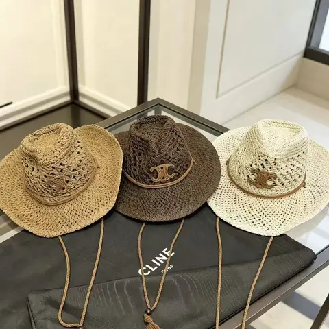 Celine Woven Straw Hats