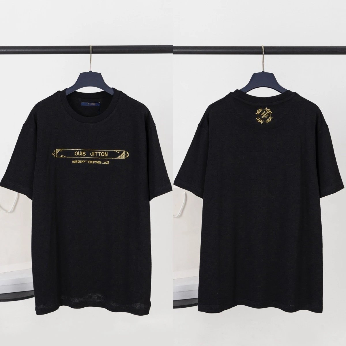 黑色 LOGO金丝框刺绣63