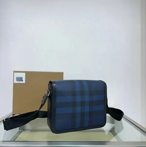 Burberry Blue Check Crossbody Bag