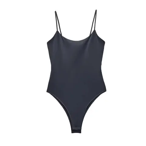 Navy Blue One-Piece Swimsuit