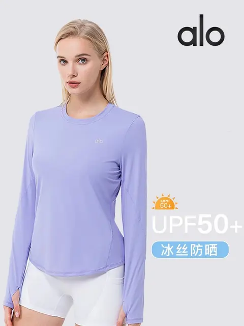 alo UPF50+ Long Sleeve Sun Protection Shirt