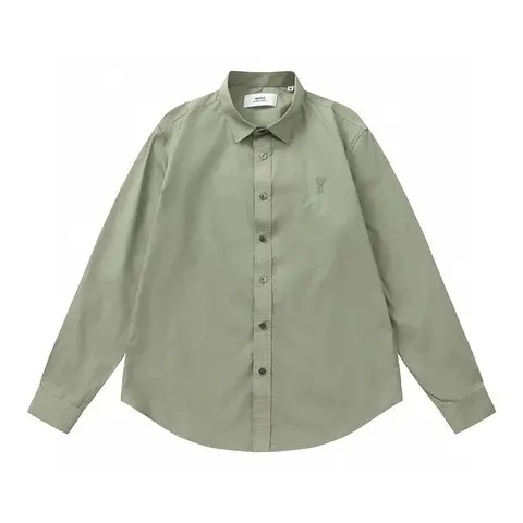 APTI Olive Green Long Sleeve Button-Up Shirt