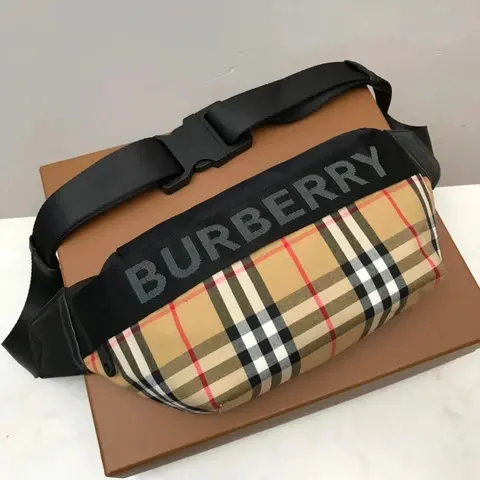 Burberry Check Pattern Waist Bag