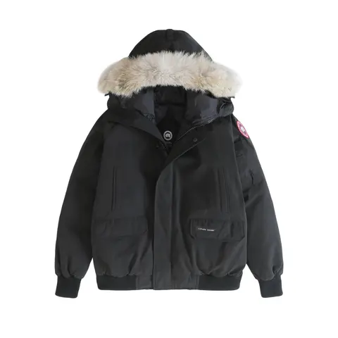 Canada Goose Black Parka with Fur Trim Hood