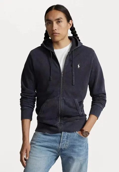 Ralph Lauren Navy Blue Zip-Up Hoodie