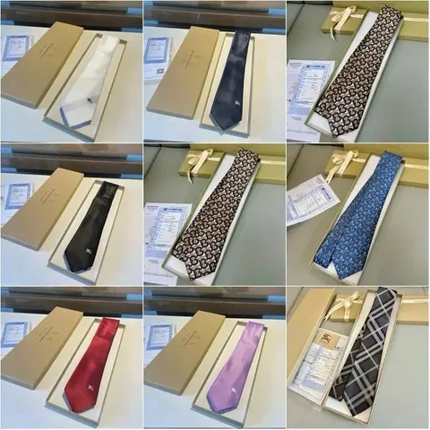 Burberry Ties Collection in Various Patterns and Colors