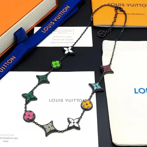 Louis Vuitton Multicolor Flower Necklace