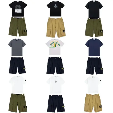 Stone Island T-Shirts and Cargo Shorts Collection