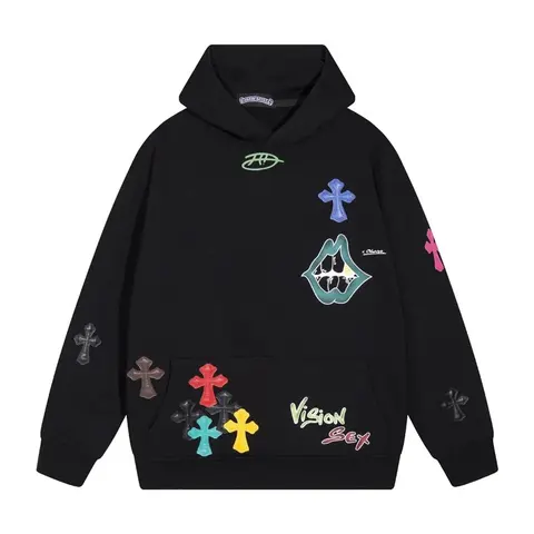Vision Street Wear Cross Patch Hoodie