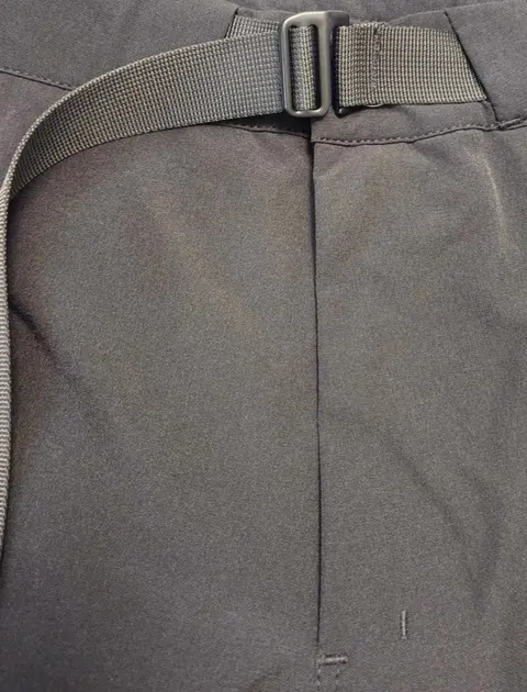 Gray Tactical Pants with Adjustable Waist Belt