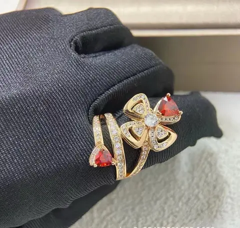 Lead-Free Floral Bracelet and Ring Set
