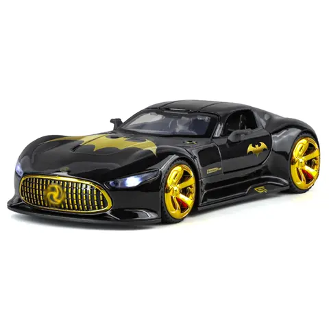 Batman Black and Gold Die-Cast Sports Car Model