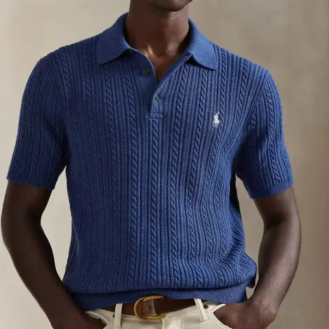 Ralph Lauren Cable Knit Polo Shirt