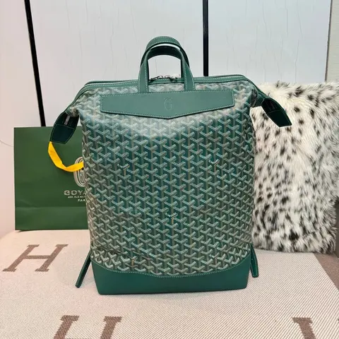 Goyard Green Monogram Backpack