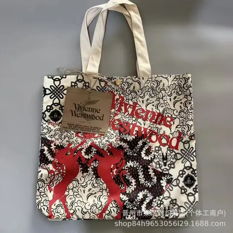 Vivienne Westwood Printed Canvas Tote Bag