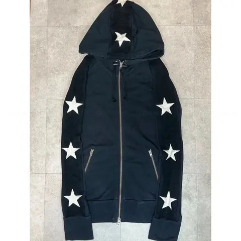 Black Hoodie with White Stars