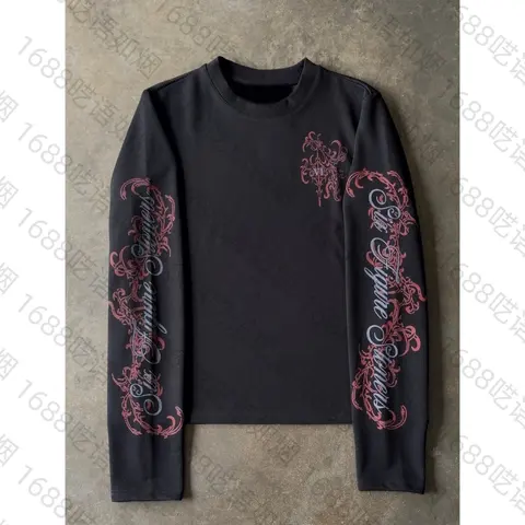 The Six Stars Long Sleeve Embroidered T-Shirt