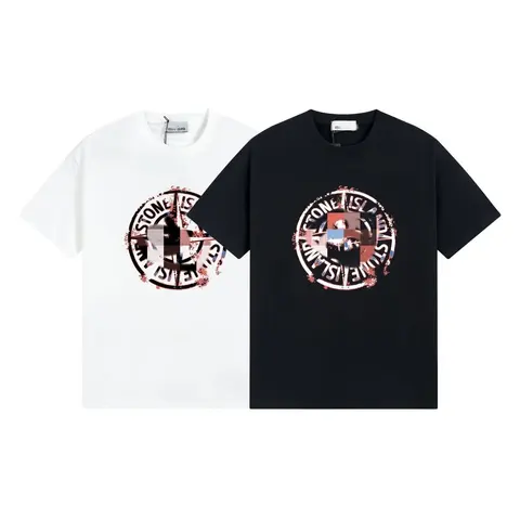 Stone Island Logo Print T-Shirt