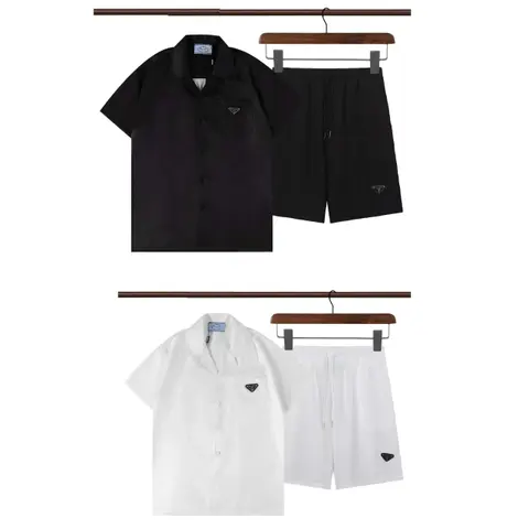 Prada Short Sleeve Shirt and Shorts Set