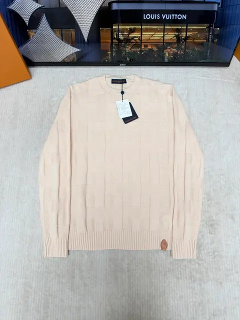 Louis Vuitton Beige Knit Sweater