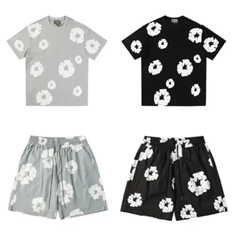 Floral Print T-Shirt and Shorts Set
