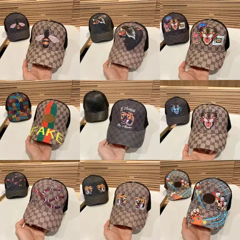 Gucci Caps Collection with Embroidered Animal and Logo Designs