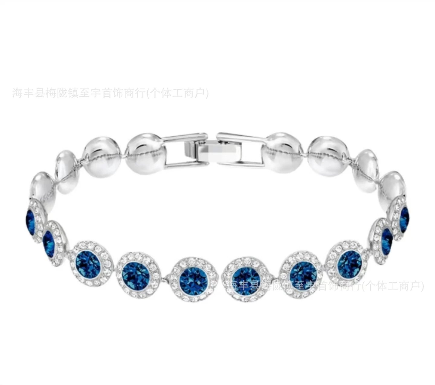 蓝水晶罗马手链
