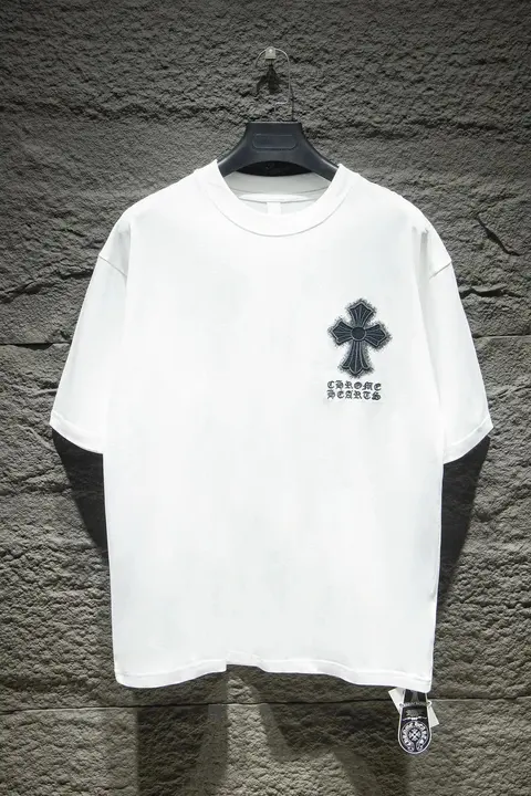 Chrome Hearts Cross Embroidered White T-Shirt