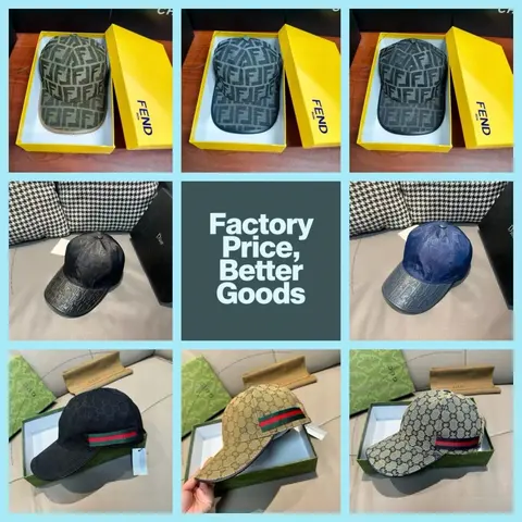 Luxury Brand Caps Collection - Fendi, Dior, Gucci