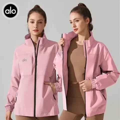 alo Pink Windbreaker Jacket
