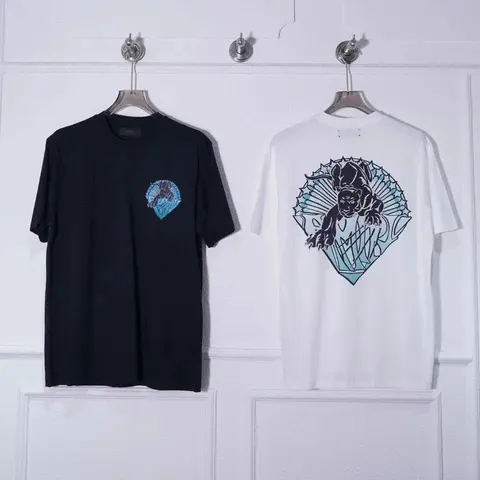 Black and White Panther Graphic T-Shirts