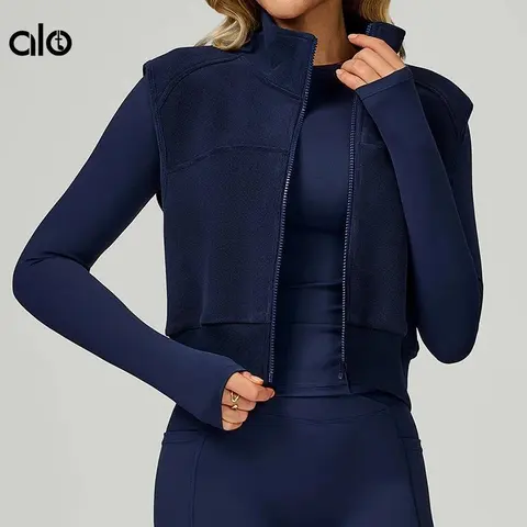 alo Yoga Cropped Zip-Up Jacket