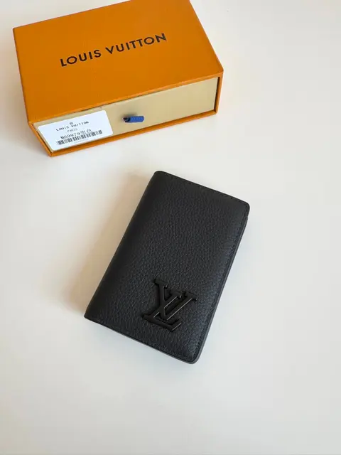 Louis Vuitton Black Leather Wallet M69979