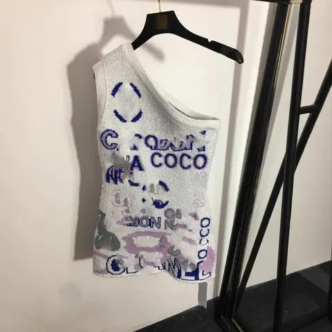 Chanel Coco Logo Knit Sleeveless Top