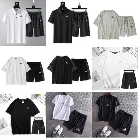 Adidas Men's Sportswear Sets - T-Shirts and Shorts Collection
