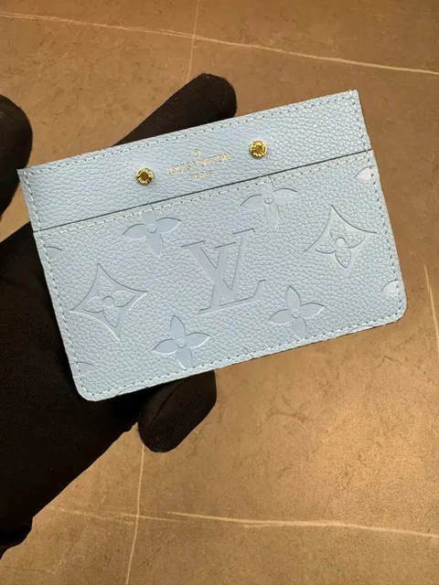 Louis Vuitton Light Blue Monogram Card Holder