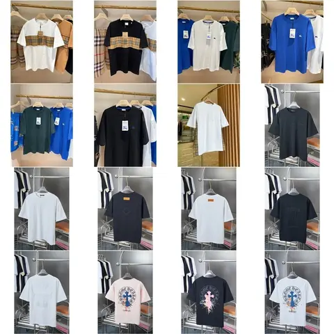 Collection of Men's T-Shirts Featuring Various Designs and Colors