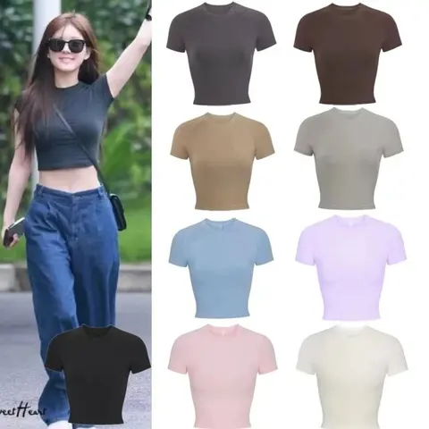 Basic Crop Top T-Shirt Collection