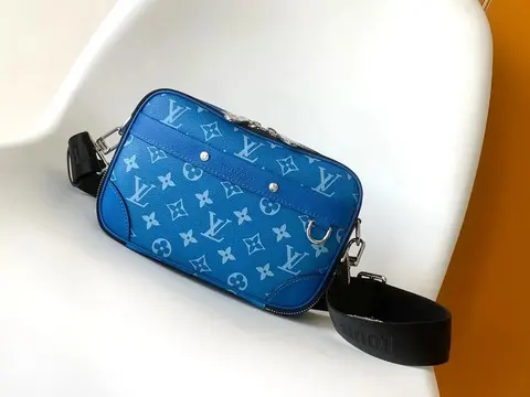 Louis Vuitton Blue Monogram Crossbody Bag