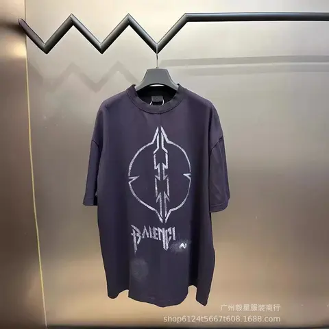 Balenciaga Logo Print Oversized T-Shirt