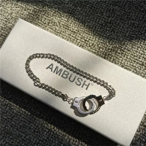 AMBUSH Chain Bracelet with Lock Charm