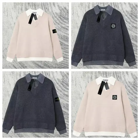 Stone Island Collared Sweaters Collection