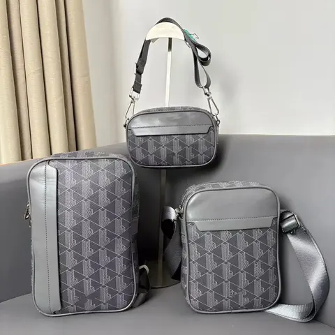Geometric Pattern Crossbody Bag Set