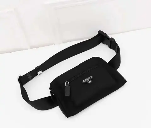 Prada Black Nylon Waist Bag