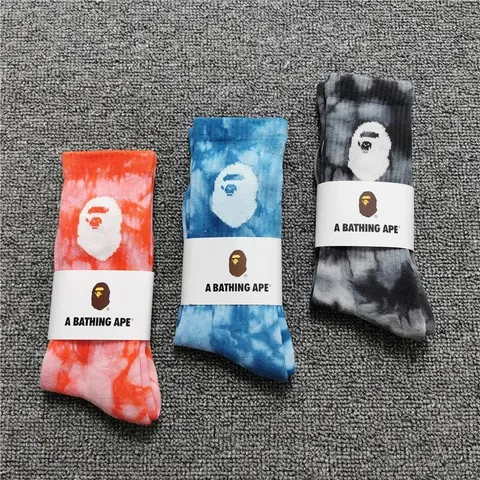 A Bathing Ape Tie-Dye Socks Set