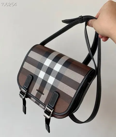 Burberry Check Pattern Crossbody Bag