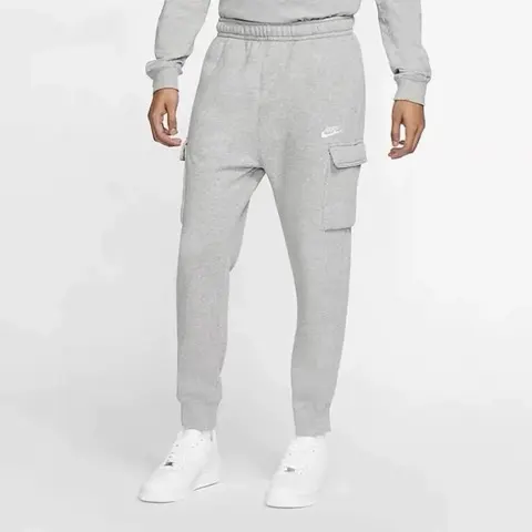 Nike Gray Fleece Cargo Sweatpants